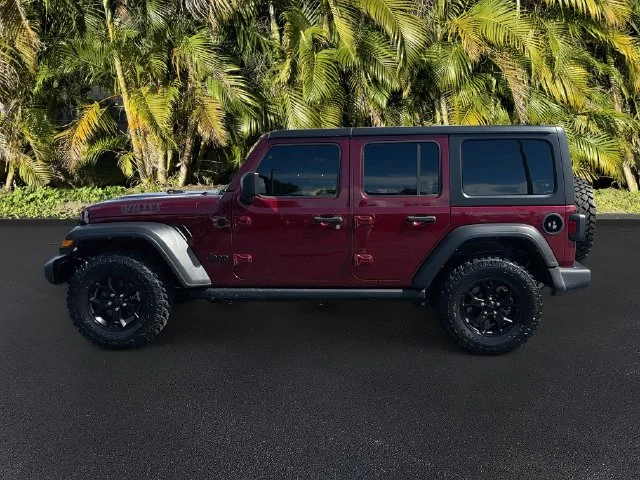 Certified Used 2022 Red Jeep Unlimited Willys image 9