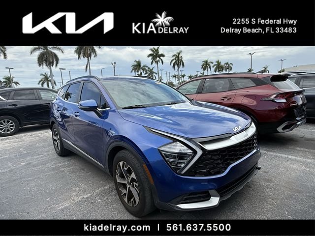 Certified Used 2025 Blue Kia EX image 1