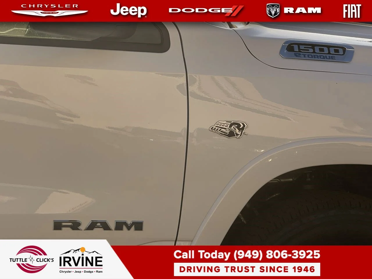 New 2026 Bright White Clear-Coat Exterior Paint RAM Big Horn image 14