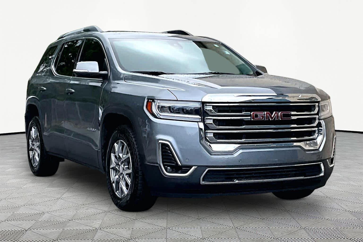 Used 2021 Satin Steel Metallic GMC SLT image 3