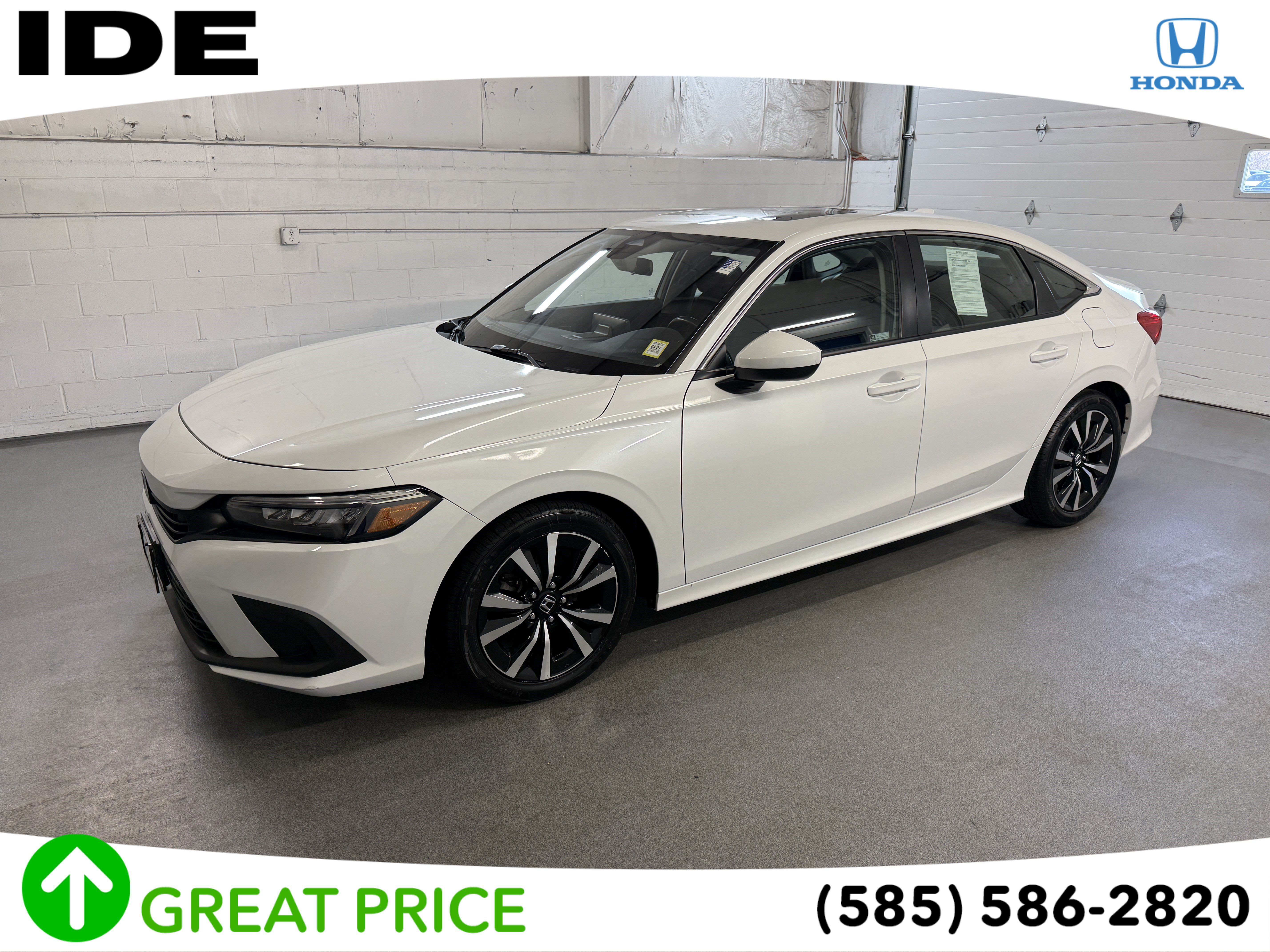 Certified Used 2023 Platinum White Pearl Honda EX image 28