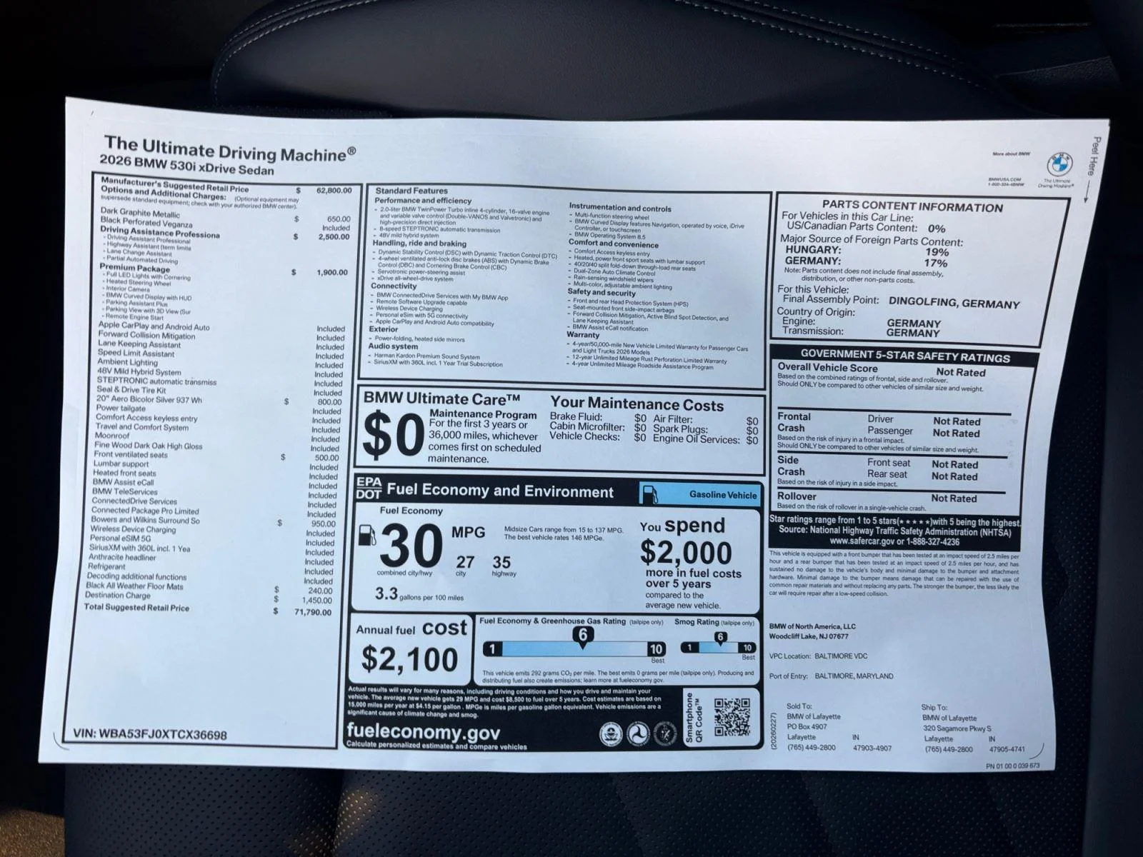 2026 BMW 5 Series 530i - Photo 30
