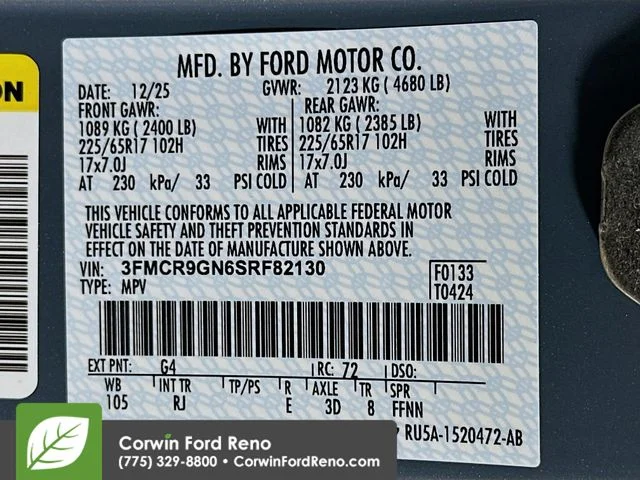 New 2025 Azure Gray Metallic Tri-Coat Ford Heritage image 34