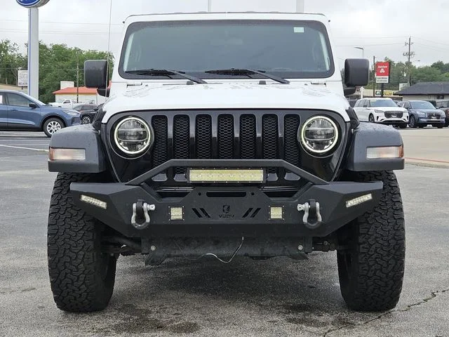 Used 2020 Bright White Clearcoat Jeep Unlimited Sport image 3