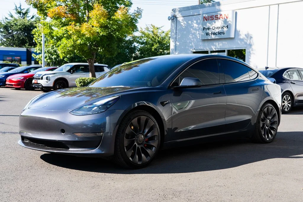 Used 2023 Gray Tesla Performance image 3