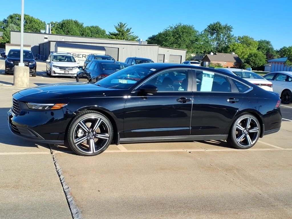 Certified Used 2023 Crystal Black Pearl Honda HYBRID SPORT BD image 2