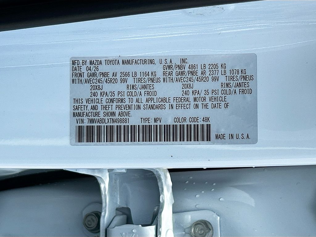 New 2026 Wind Chill Pearl Mazda 2.5 S Premium AWD image 34