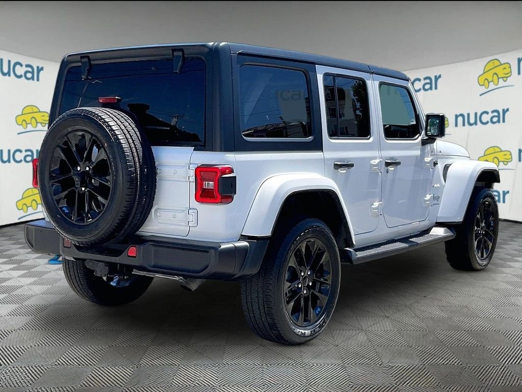 Used 2023 White Jeep Sahara 4xe image 6