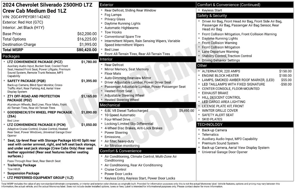 Used 2024 Red Chevrolet LTZ image 31