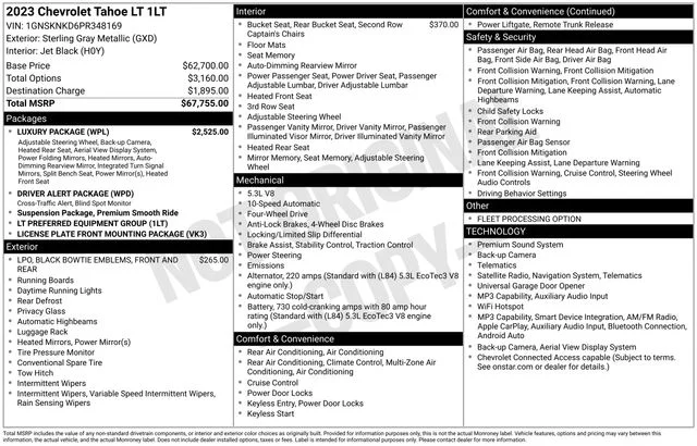 Used 2023 Sterling Gray Metallic Chevrolet LT image 3