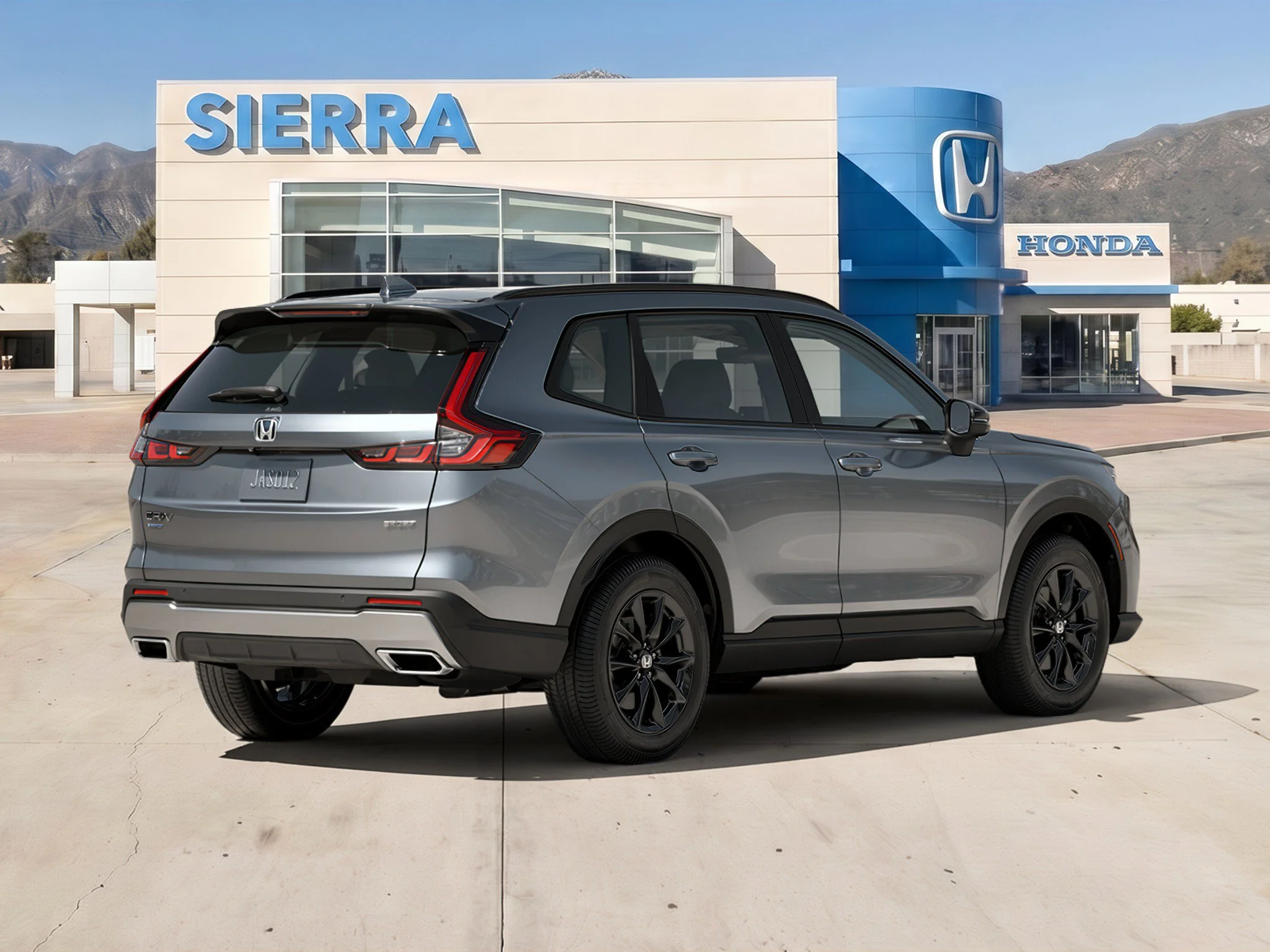 New 2027 Meteorite Gray Metallic Honda Sport-L Hybrid AWD image 3