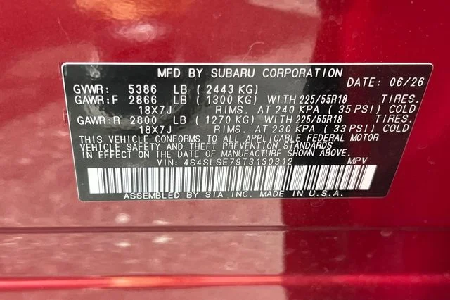New 2026 CRIMSON RED PEARL Subaru Premium Hybrid image 25