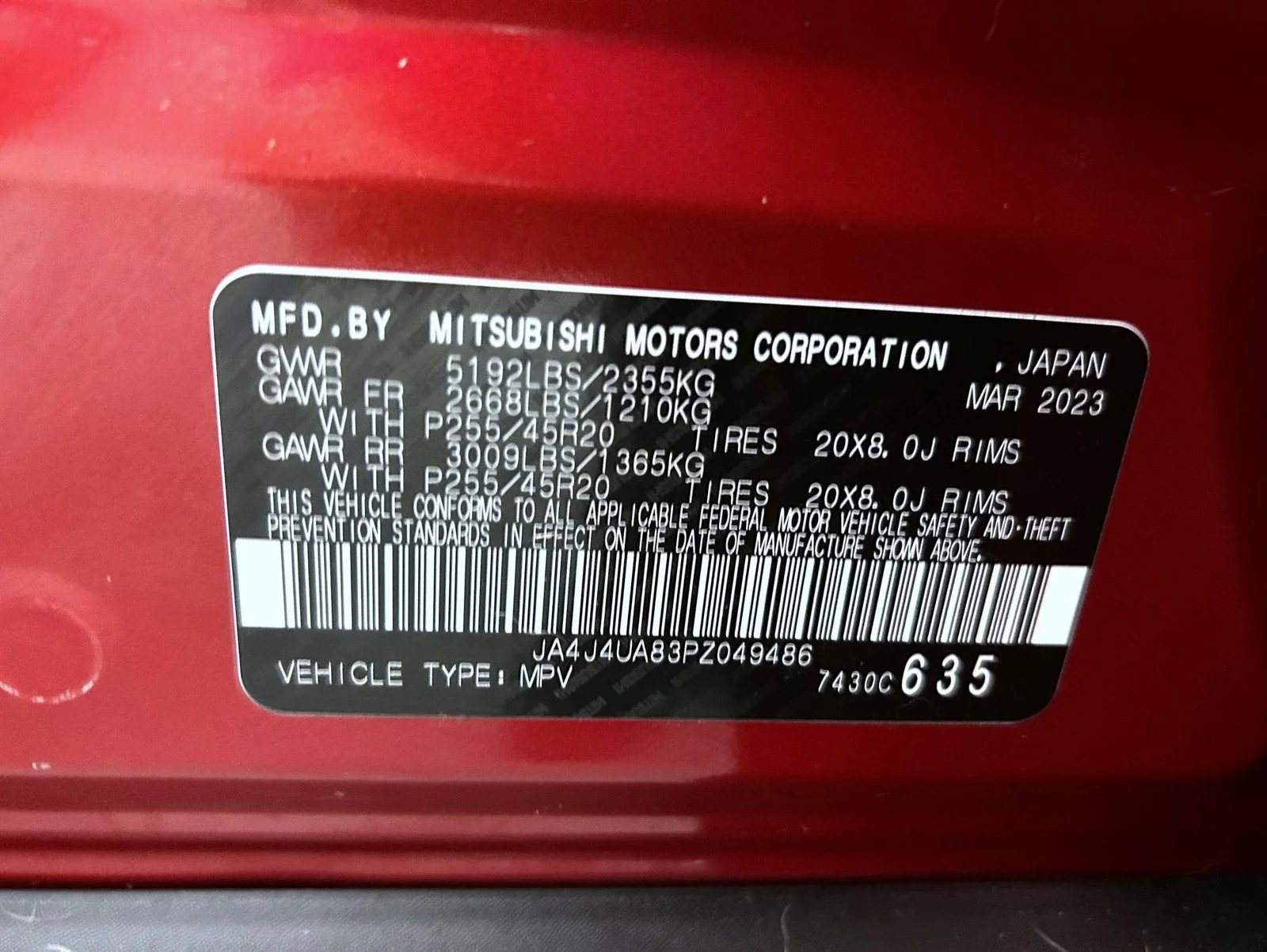 Used 2023 Red Mitsubishi SE image 25