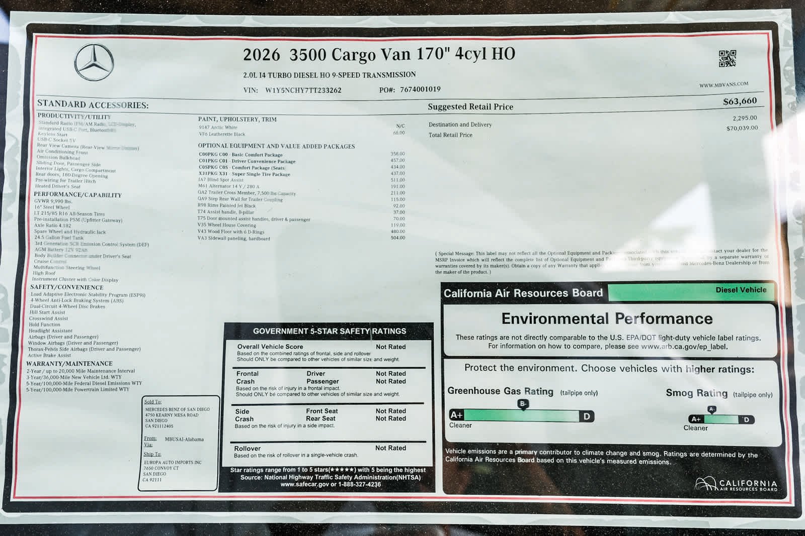 2026 Mercedes-Benz Sprinter Cargo Van Base - Photo 41