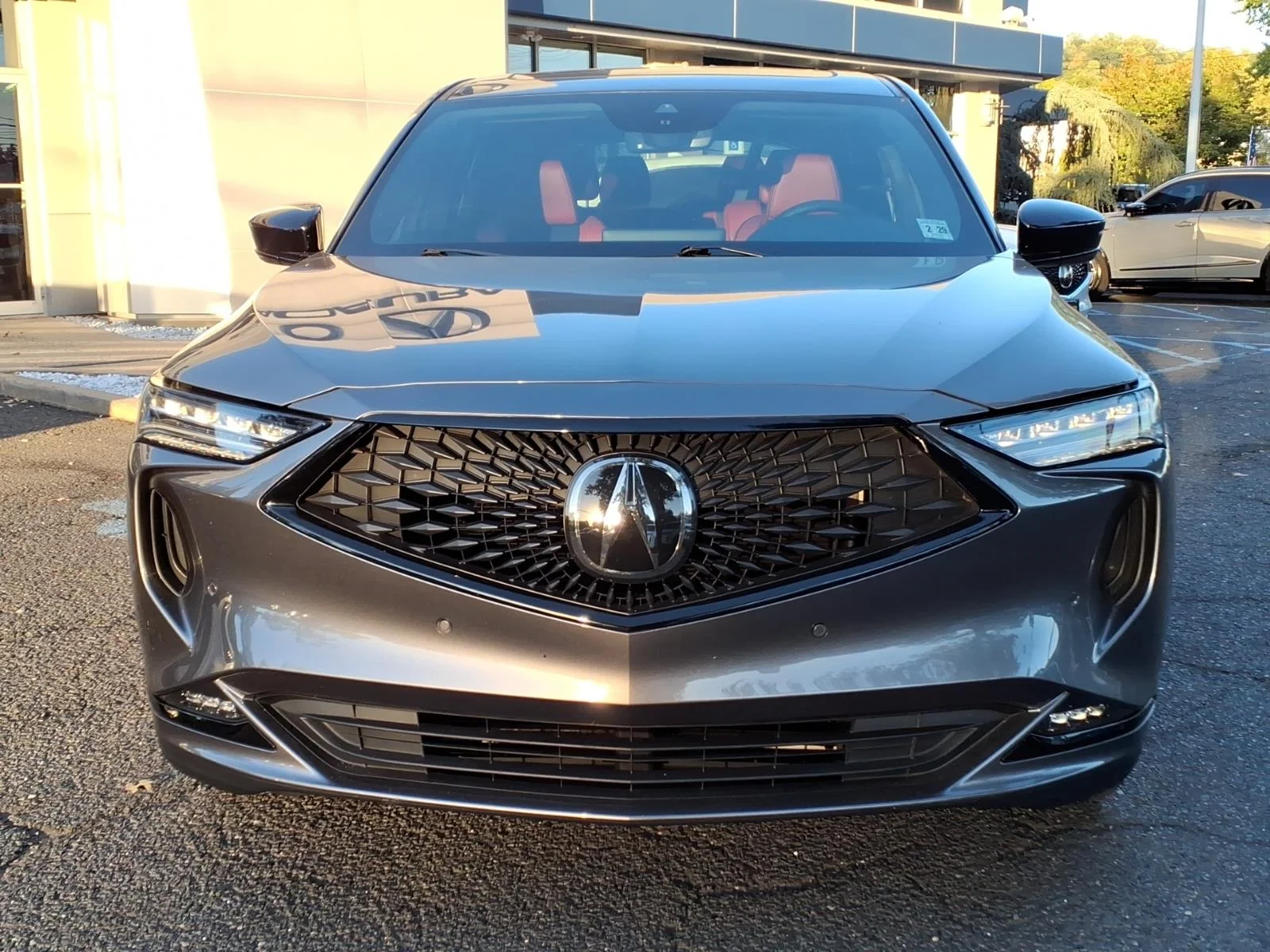 Used 2024 Liquid Carbon Metallic Acura SH-AWD A-SPEC image 2