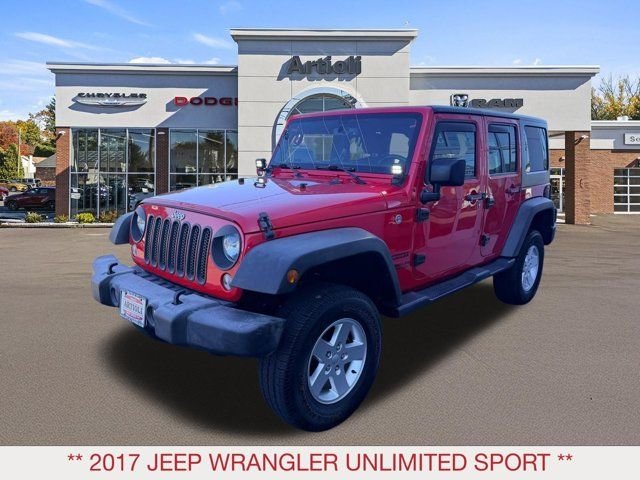 Used 2017 Red Jeep Unlimited Sport image 4
