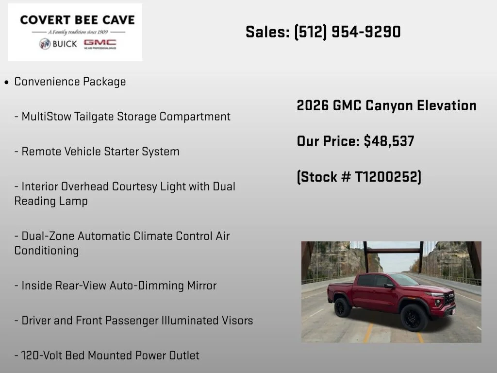 New 2026 Volcanic Red Tintcoat GMC Elevation image 12