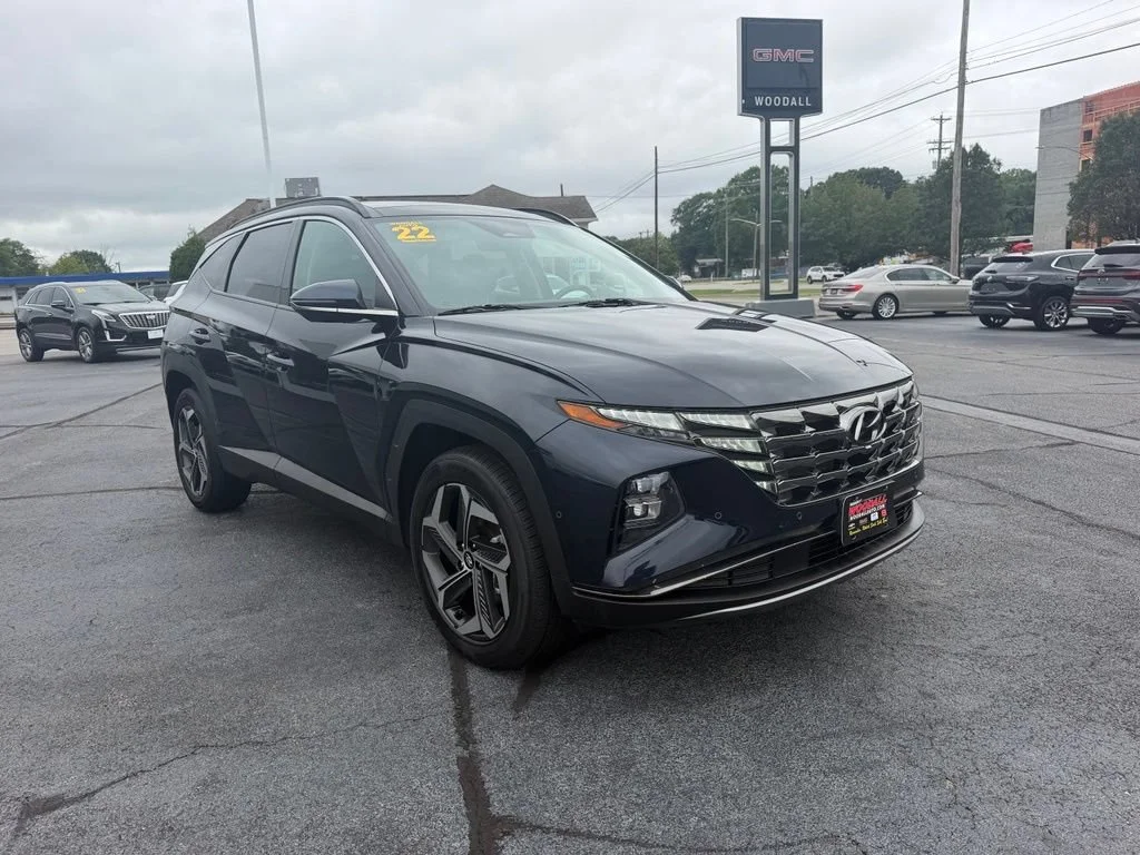 Used 2022 Blue Hyundai Limited image 1