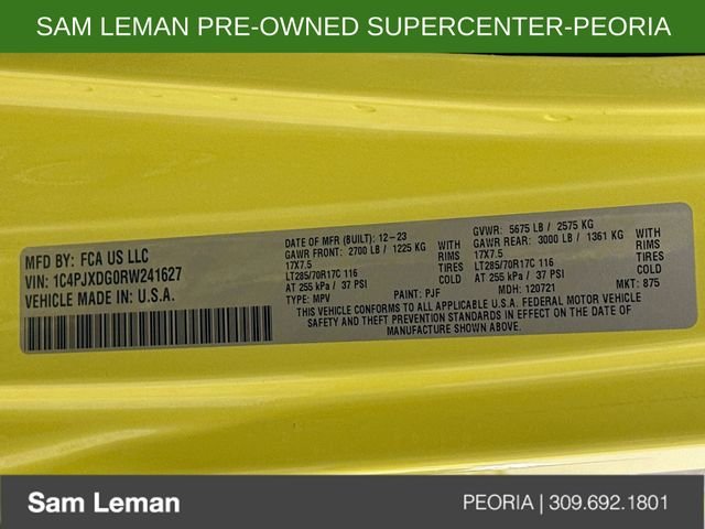 Used 2024 Yellow Jeep Sport image 29