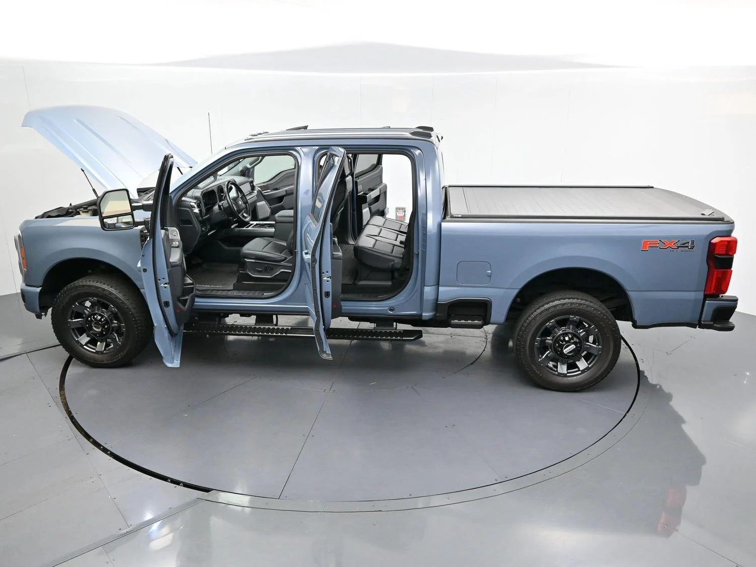 Used 2023 Azure Gray Metallic Tri-Coat Ford Lariat image 44