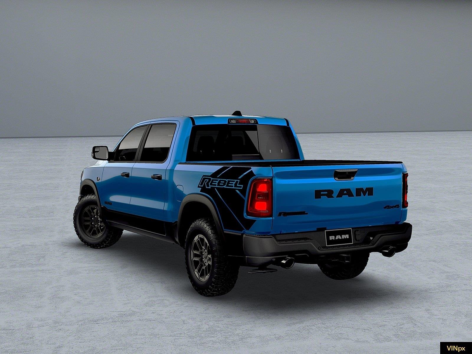 New 2026 Hydro Blue Pearl-Coat Exterior Paint RAM Rebel image 5