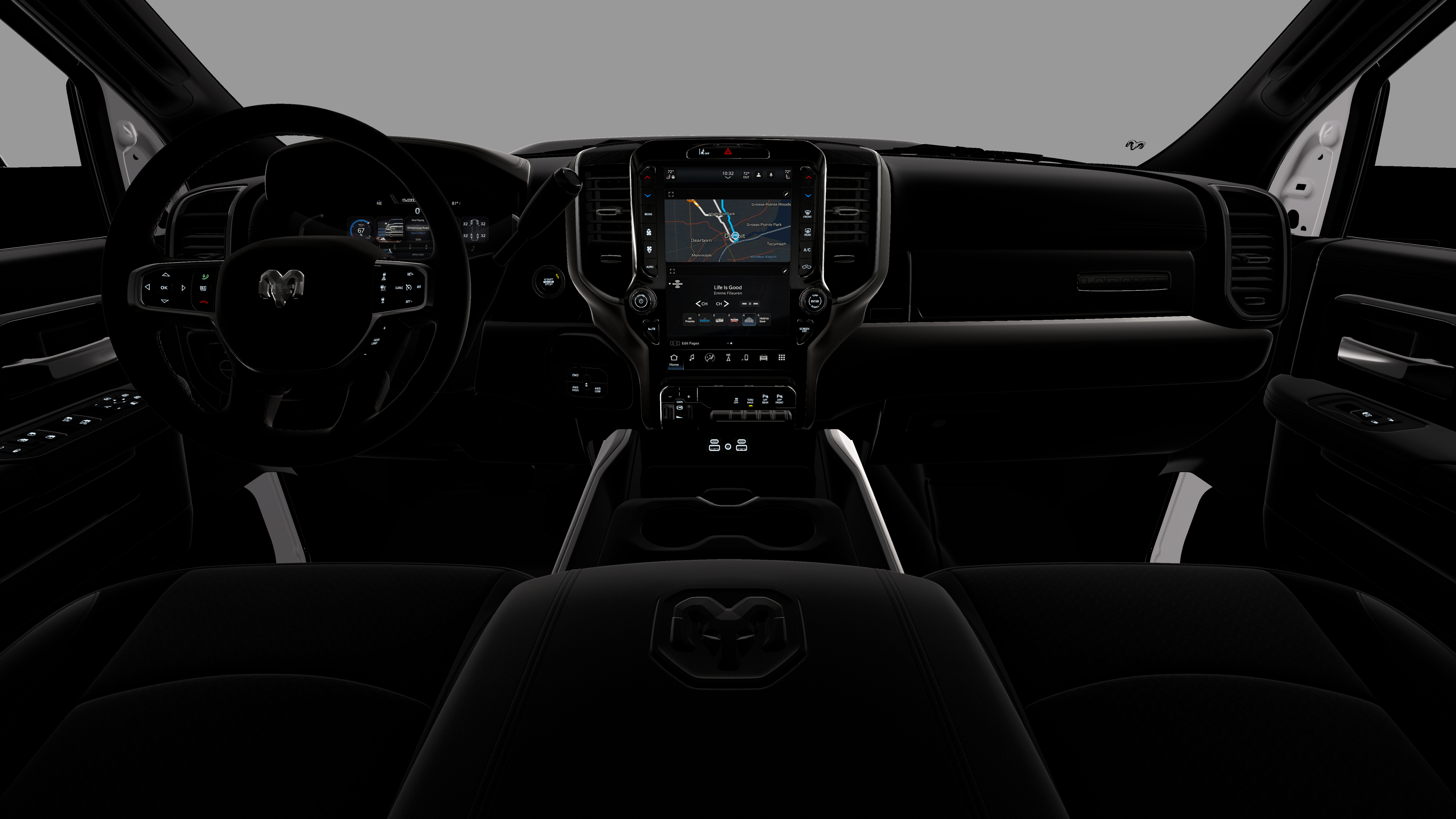 New 2026 Bright White Clear-Coat Exterior Paint RAM Laramie image 18