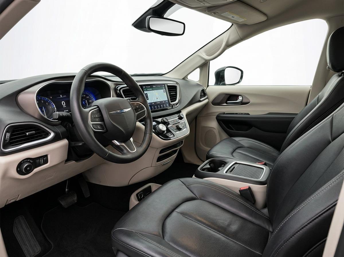 Used 2024 Diamond Black Crystal Pearlcoat Chrysler Touring L image 9