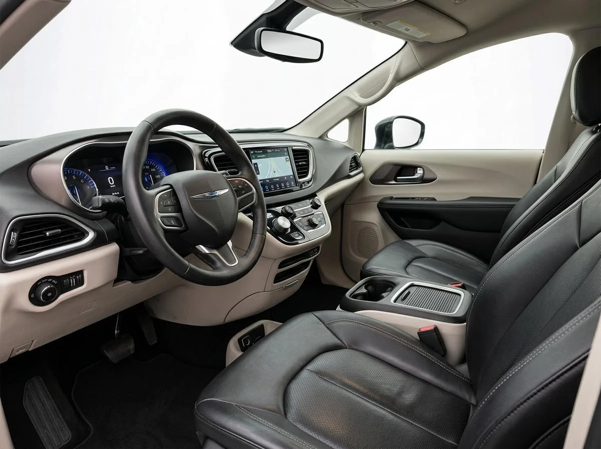 Used 2024 Diamond Black Crystal Pearlcoat Chrysler Touring L image 9