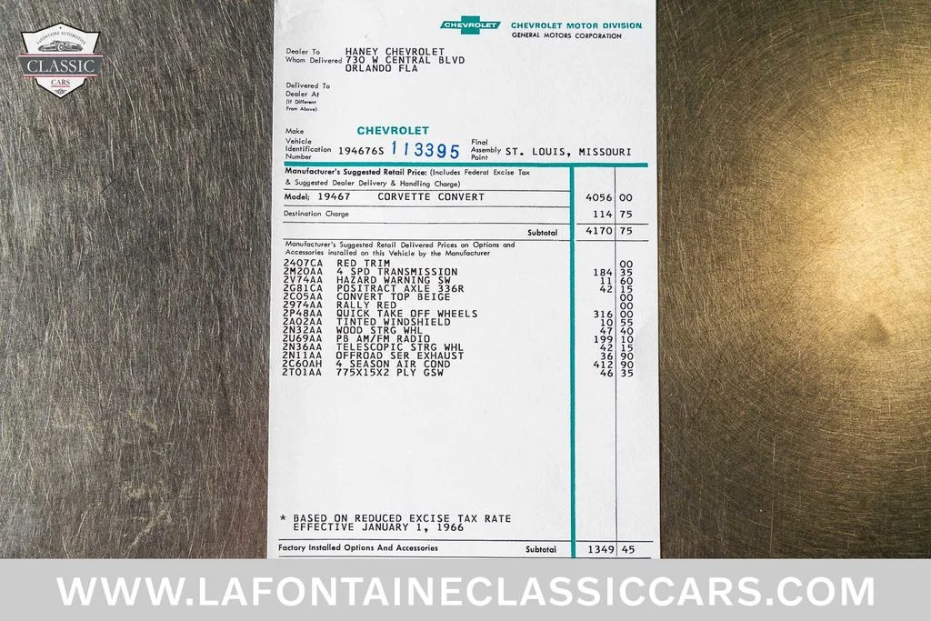 Used 1966 Red Chevrolet  image 105