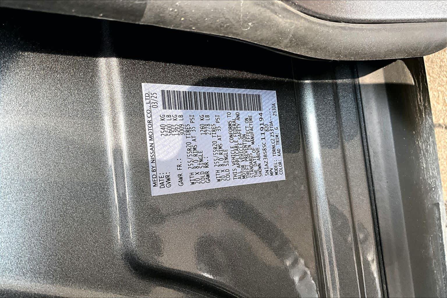 Used 2025 Gun Metallic Nissan SV image 33