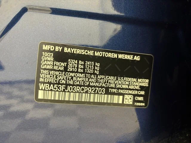 Used 2024 Phytonic Blue Metallic BMW 530i xDrive image 25