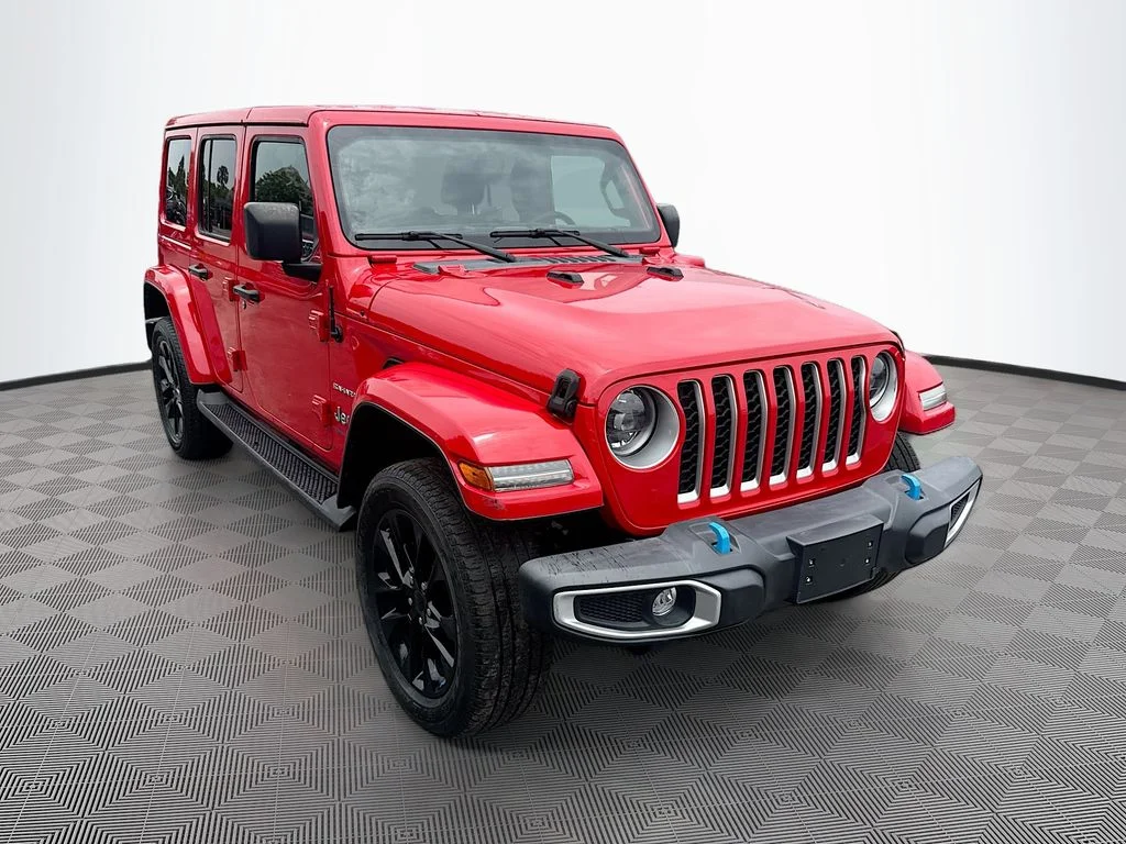 Used 2023 Red Jeep Sahara 4xe image 4