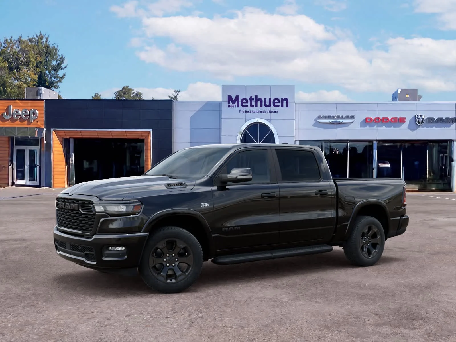New 2026 Diamond Black Crystal Pearlcoat Ram Big Horn image 2