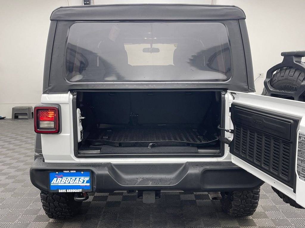 Used 2021 Bright White Clearcoat Jeep Unlimited Willys image 8