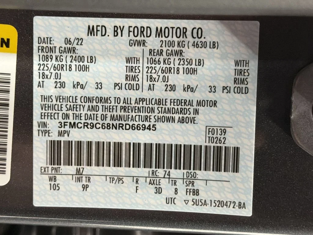 Used 2022 Carbonized Gray Metallic Ford Outer Banks image 25