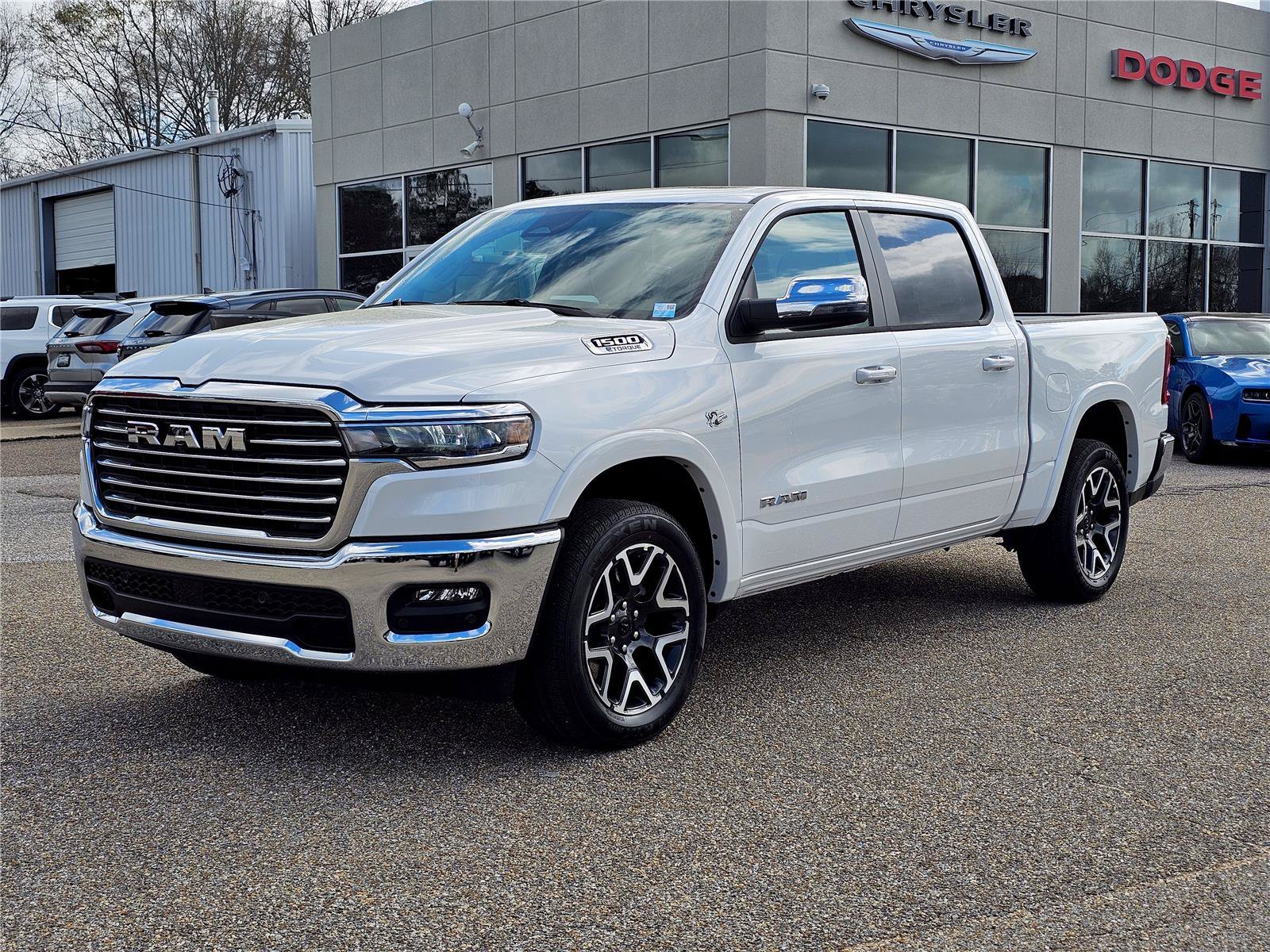 New 2026 Ivory White Tri-Coat Pearlcoat Ram Laramie image 1