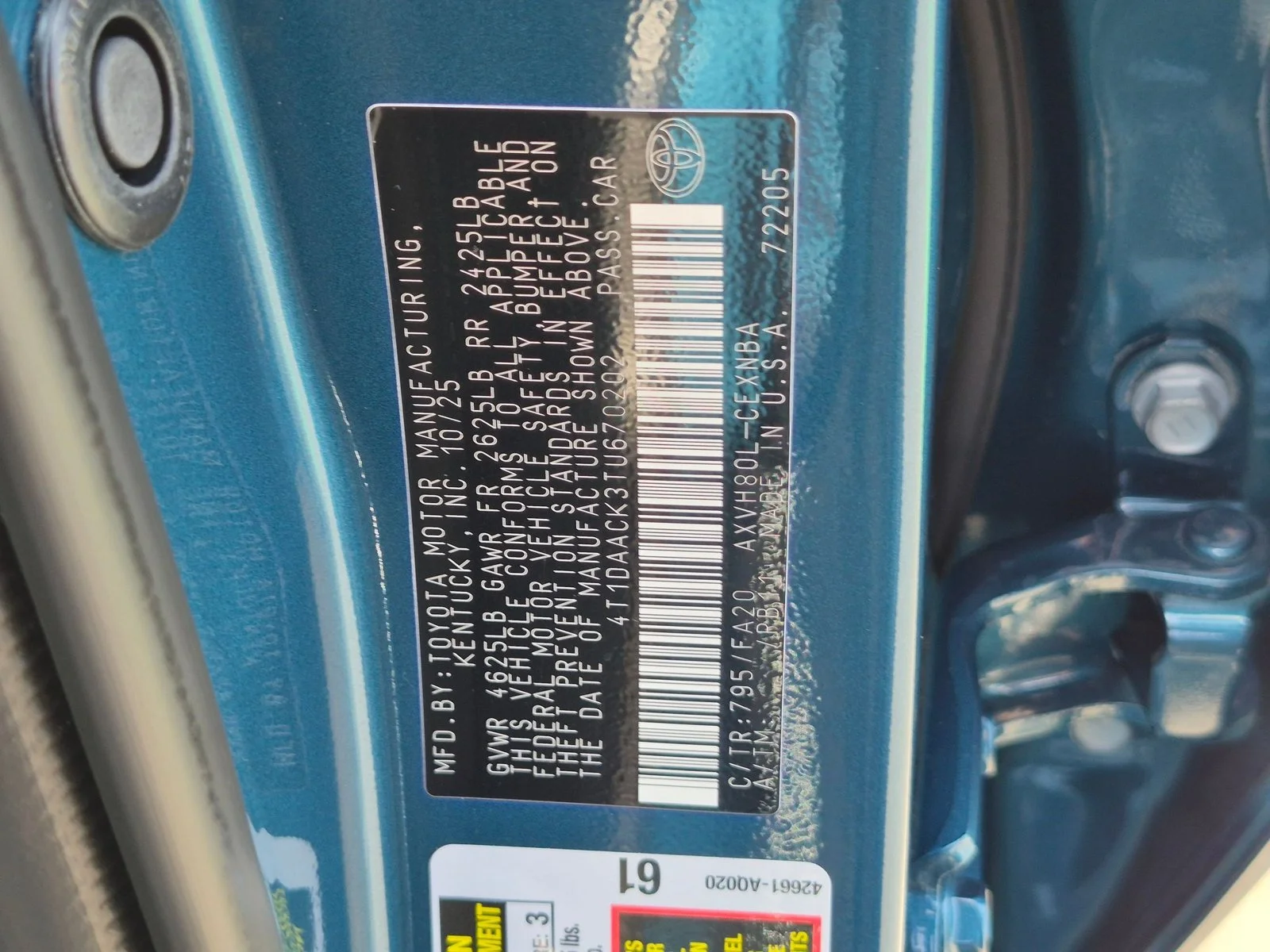 Used 2026 Ocean Gem Toyota LE image 24