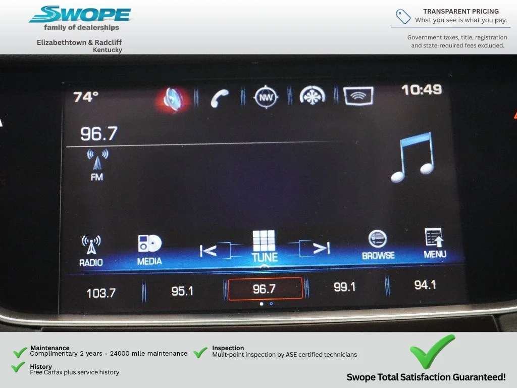 Used 2017 Stellar Black Metallic Cadillac Luxury FWD image 22