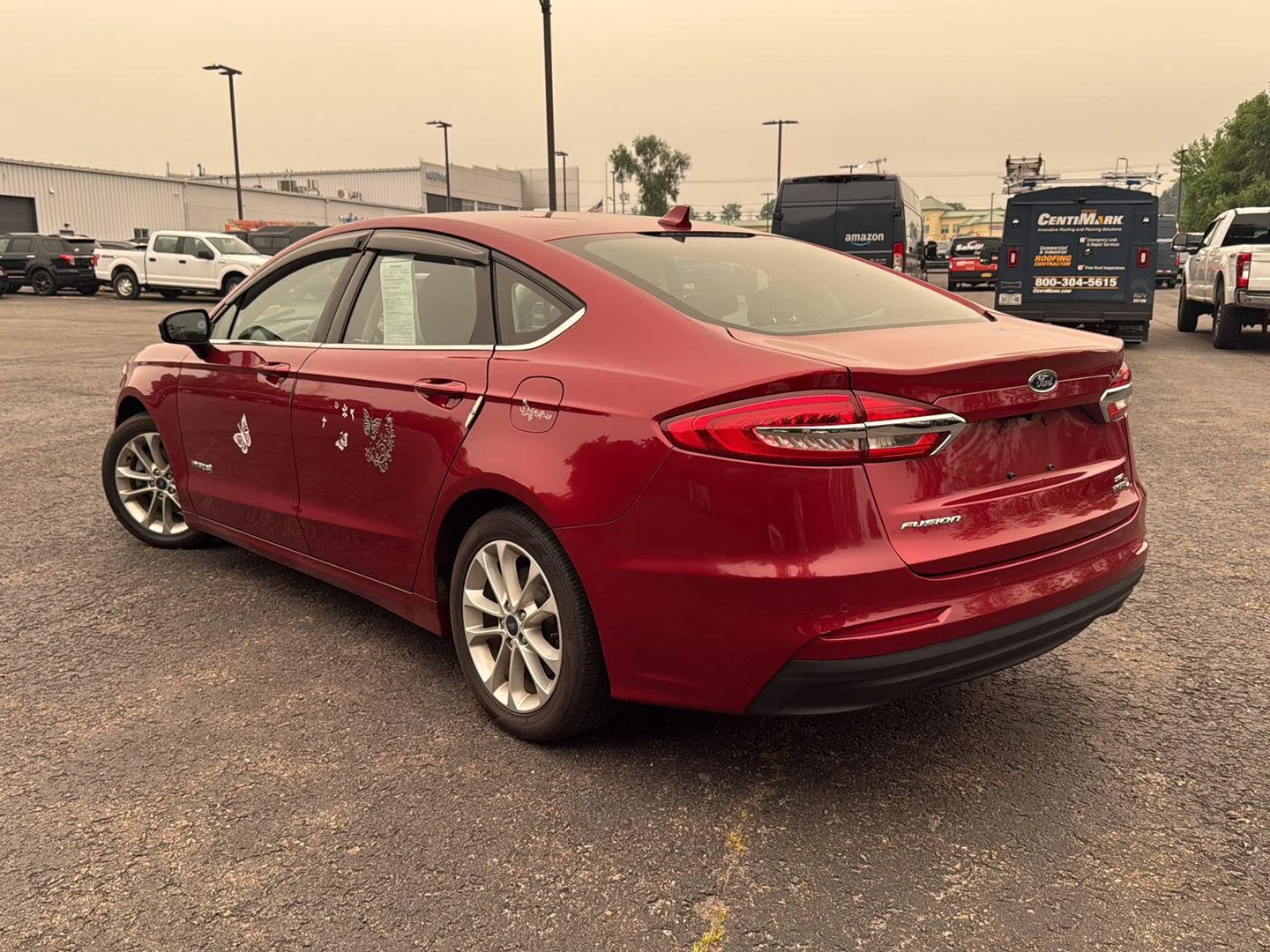 Used 2019 Ruby Red Metallic Tinted Clearcoat Ford SE image 3