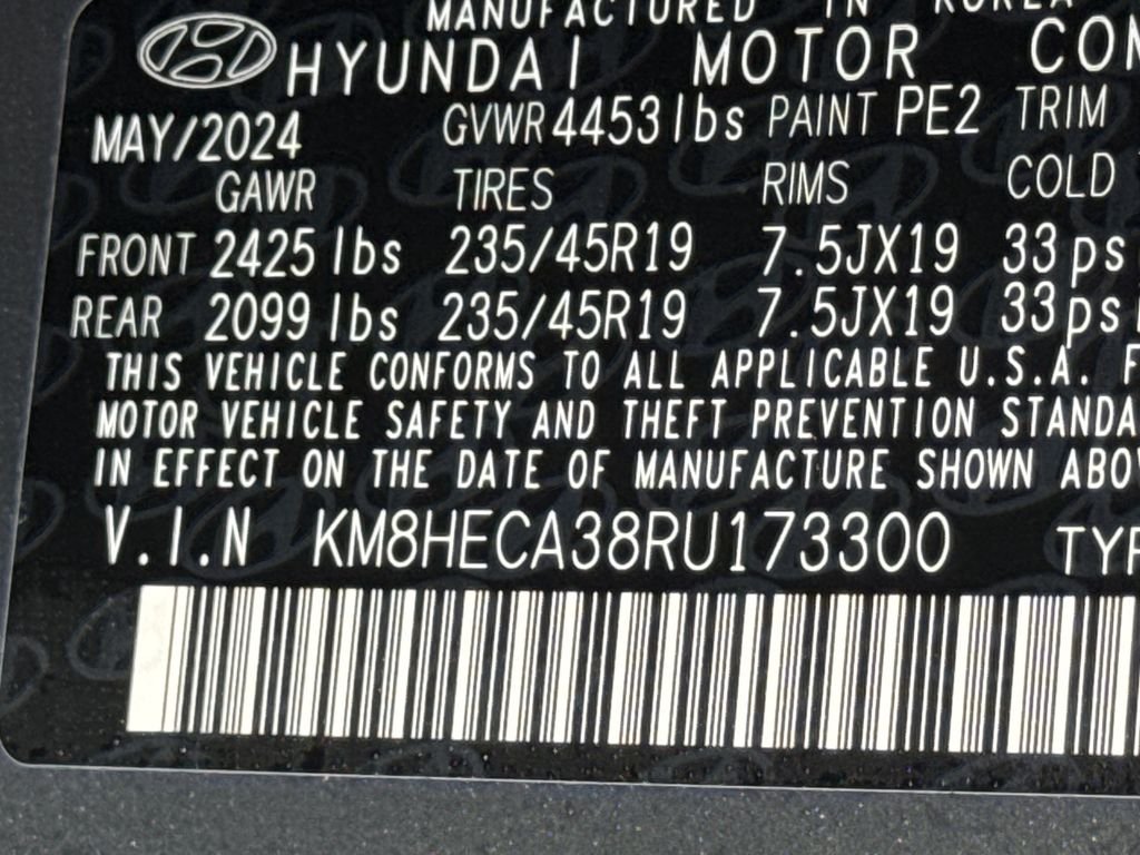 Used 2024 Gray Hyundai Limited image 34