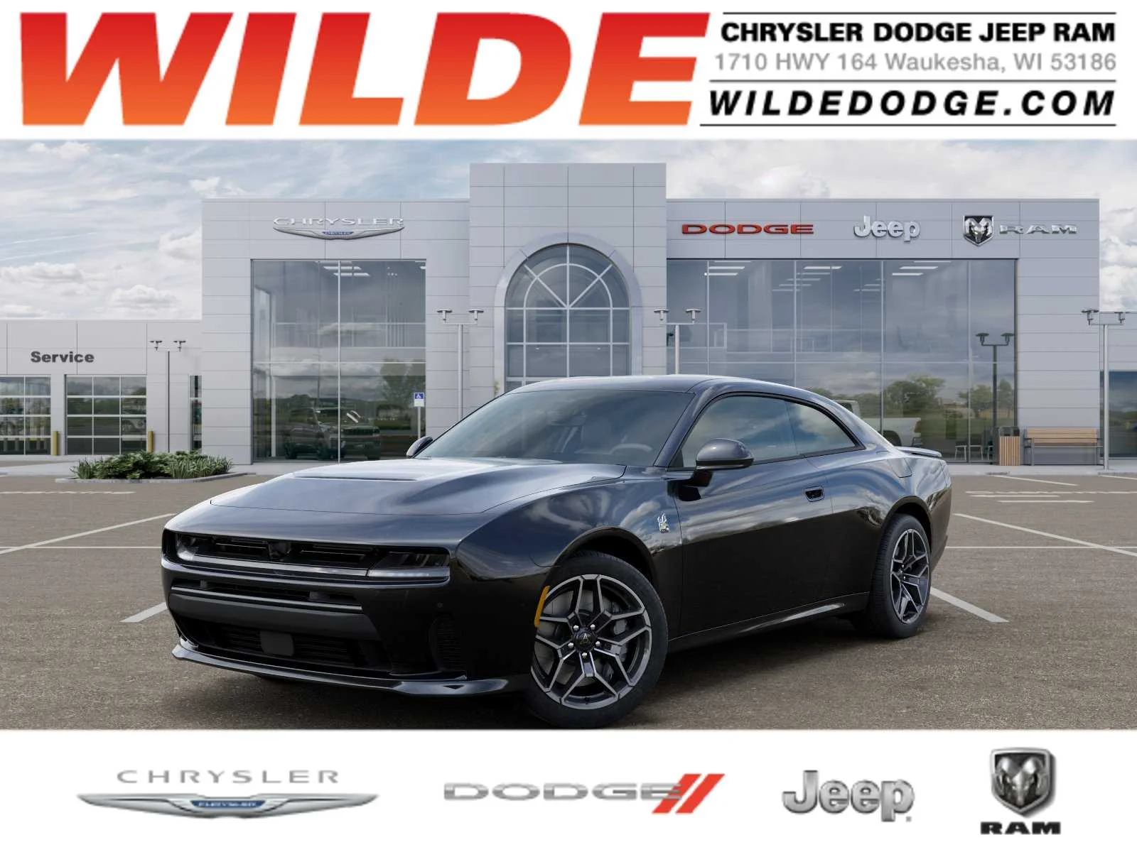 New 2026 Diamond Black Crystal Pearlcoat Dodge Scat Pack image 1