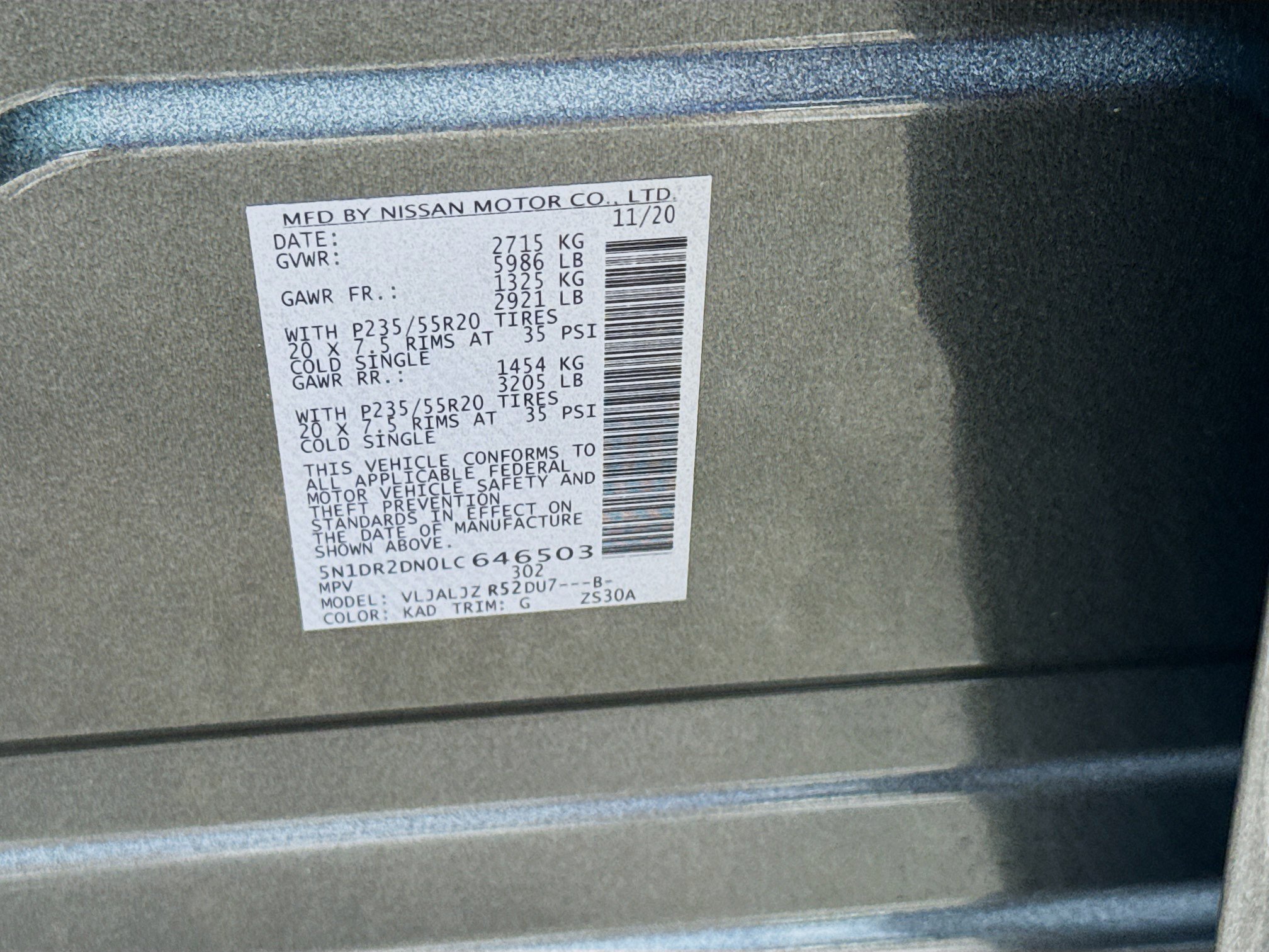 Used 2020 Gun Metallic Nissan Platinum image 36