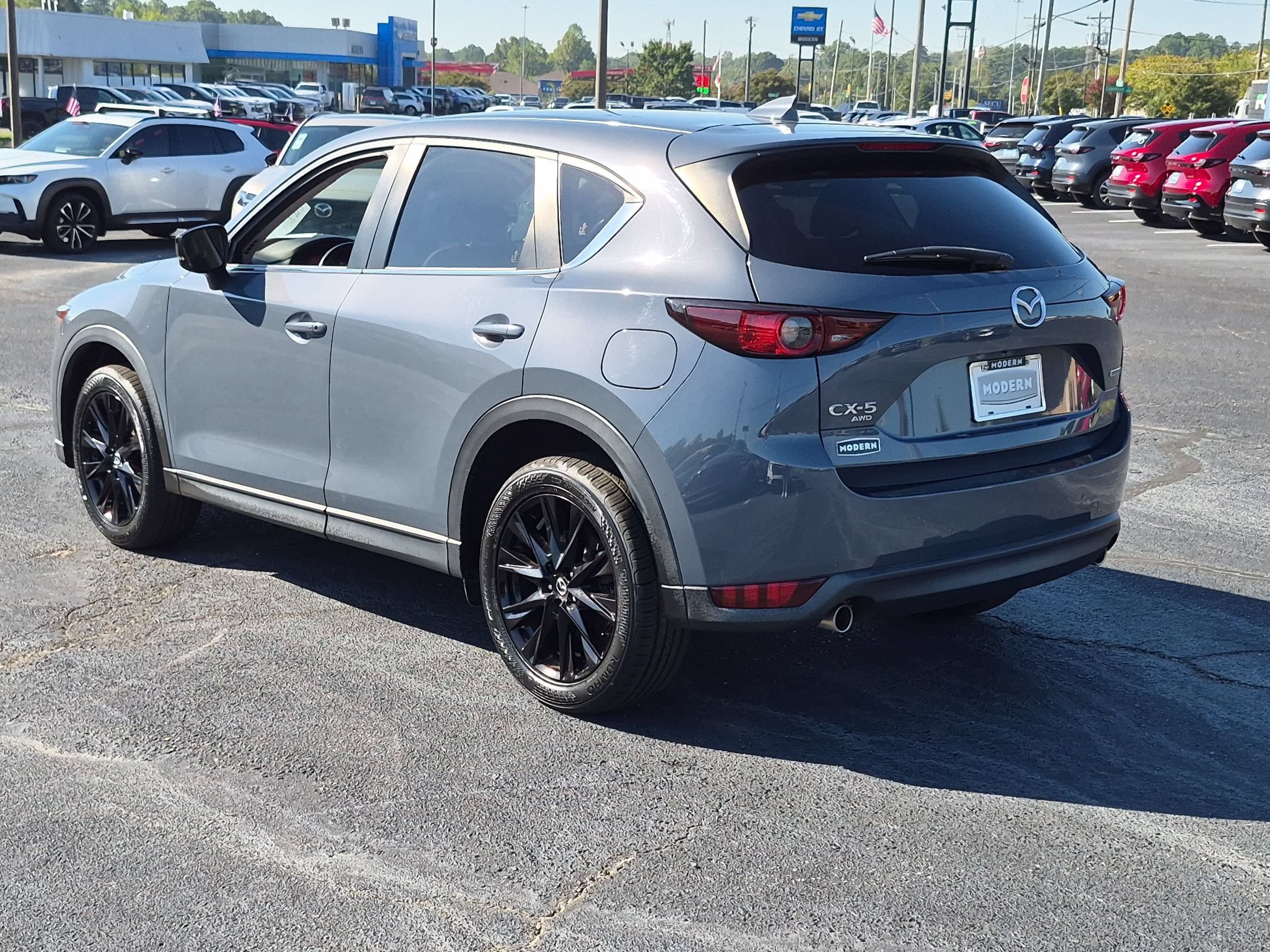 Used 2021 Polymetal Gray Mazda Carbon Edition image 3