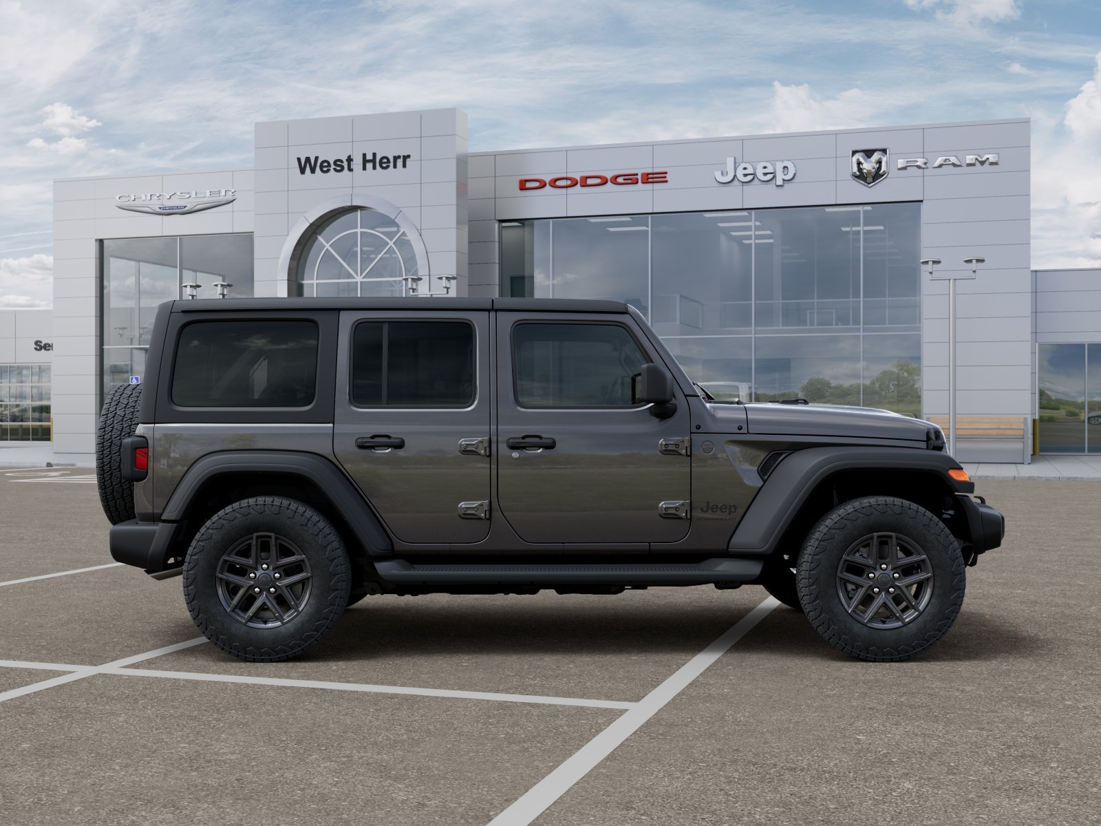 New 2026 Granite Crystal Metallic Clear-Coat Exterior Paint Jeep Sport S image 47