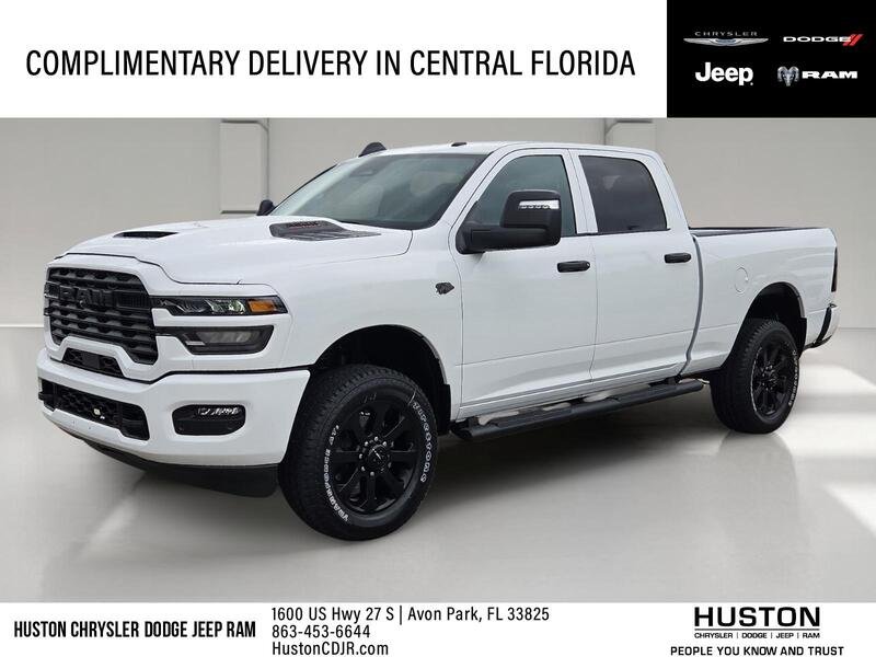 New 2027 Bright White Clear-Coat Paint RAM BLACK EXPRESS 4X4 CREW CAB 6