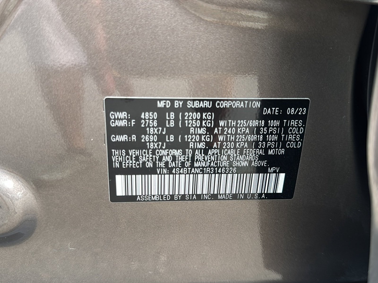 Certified Used 2024 Brilliant Bronze Metallic Subaru Limited image 48