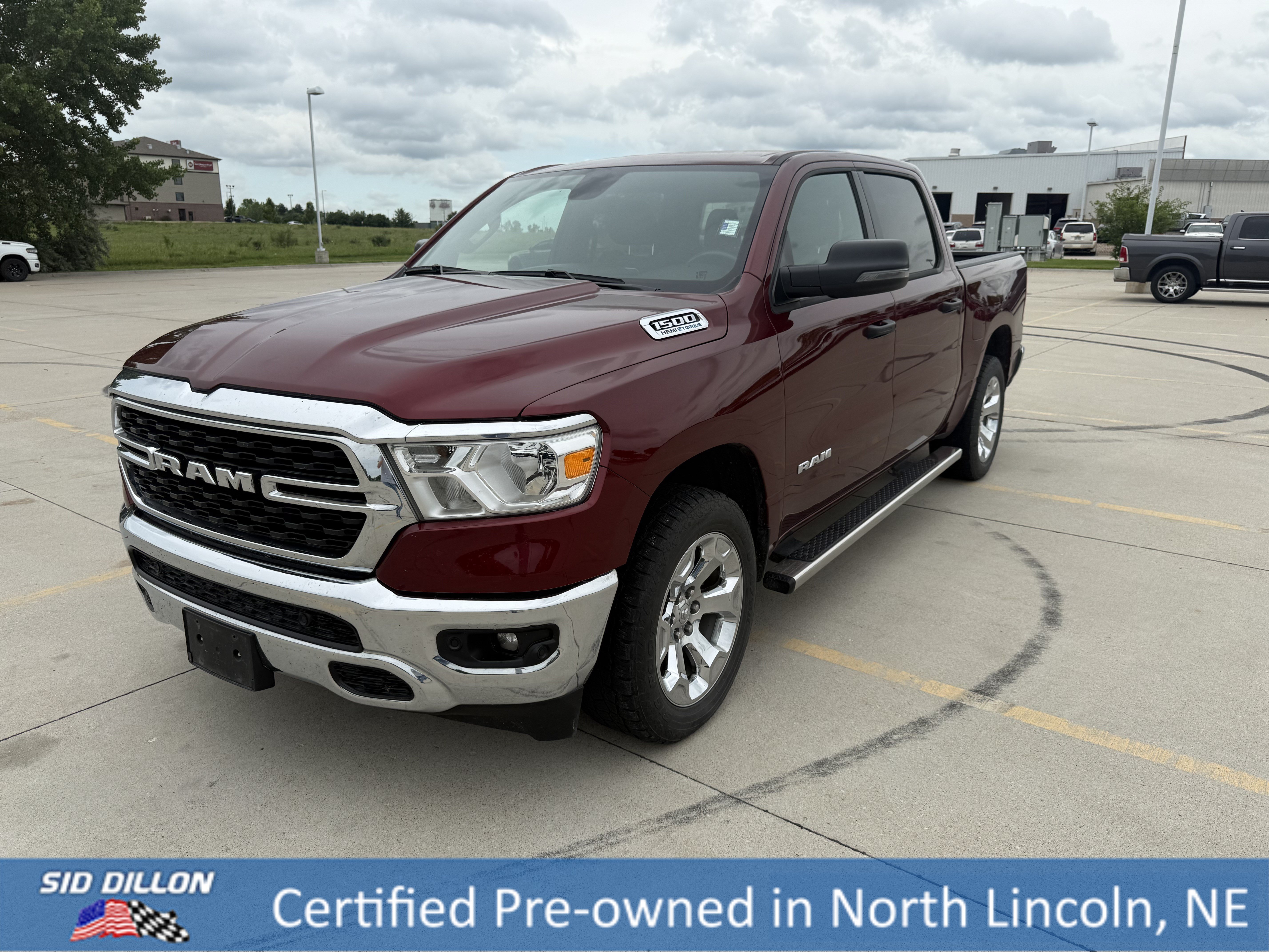 Used 2023 Delmonico Red Pearlcoat Ram Big Horn image 1