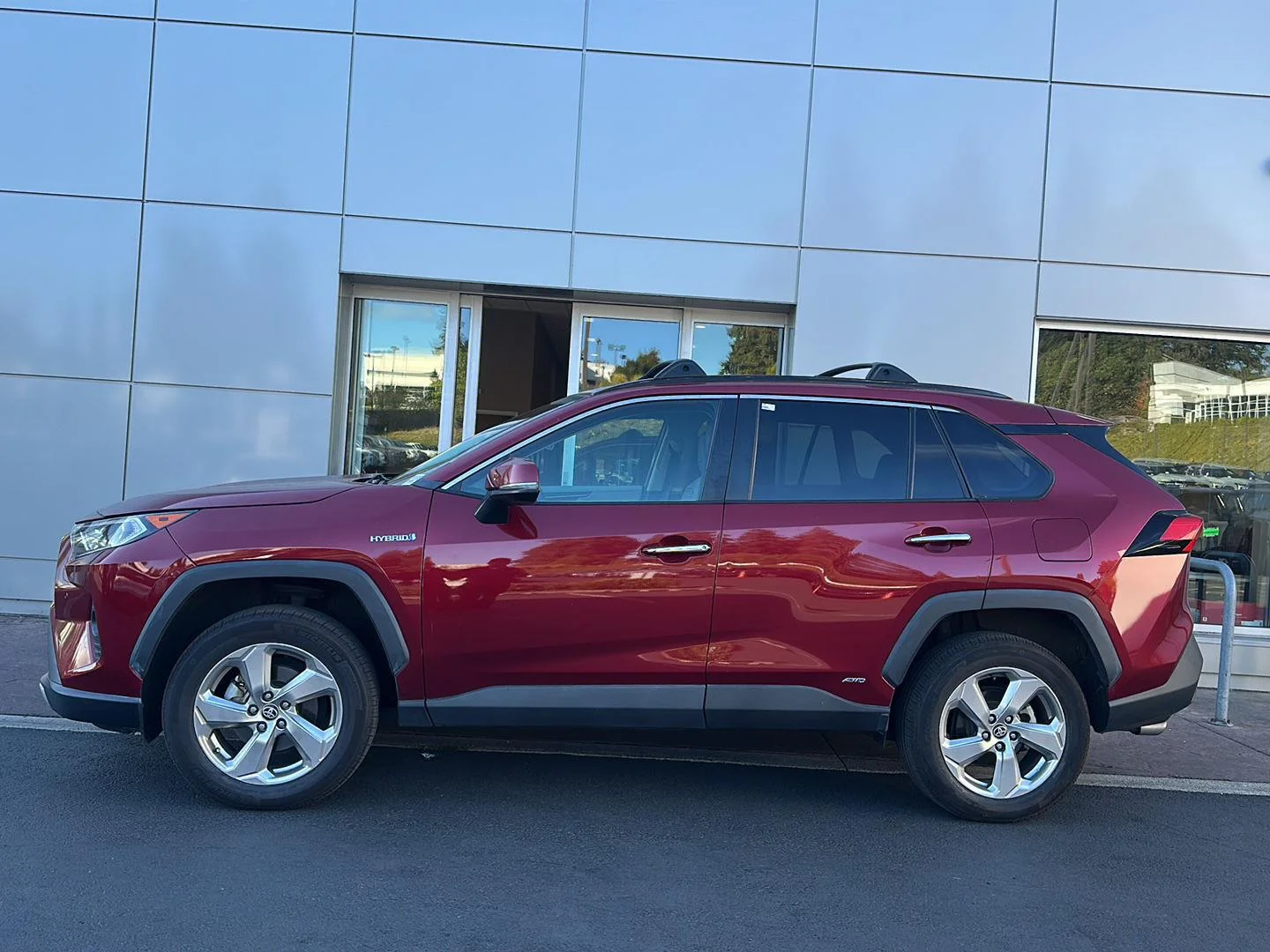 Used 2021 Ruby Flare Pearl Toyota Hybrid Limited image 6