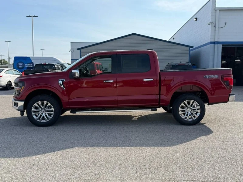 New 2026 Ruby Red Metallic Tinted Clearcoat Ford XLT 4WD SuperCrew 5.5