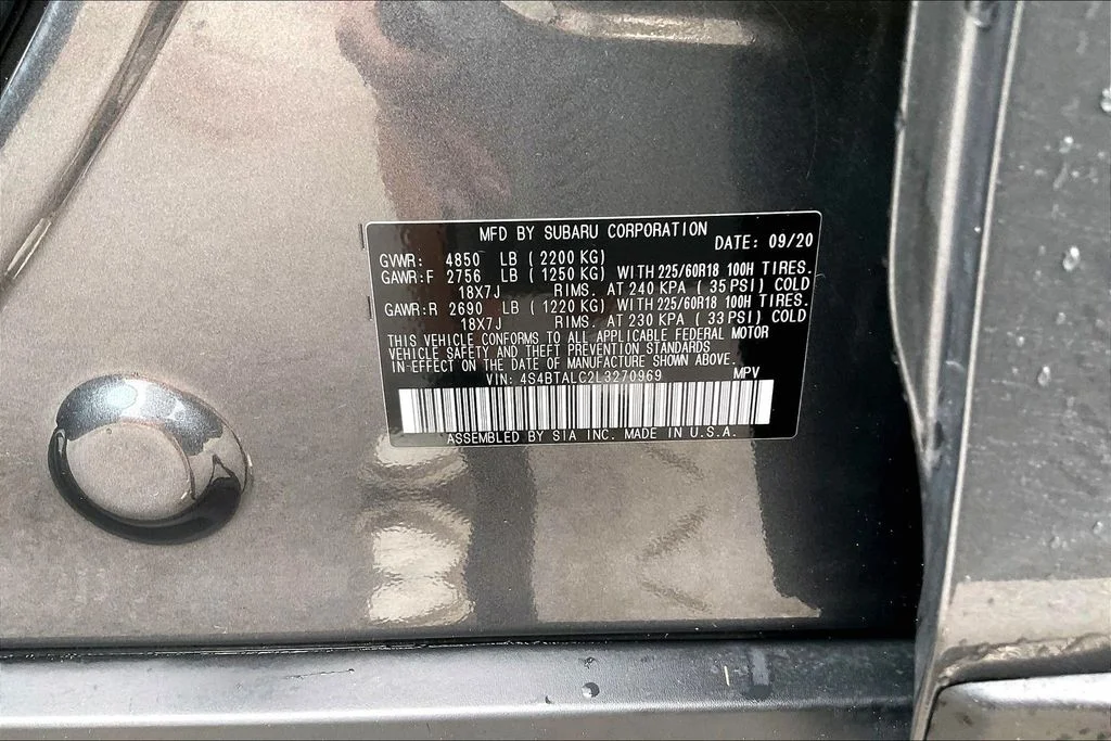 Used 2020 Gray Subaru Limited image 32